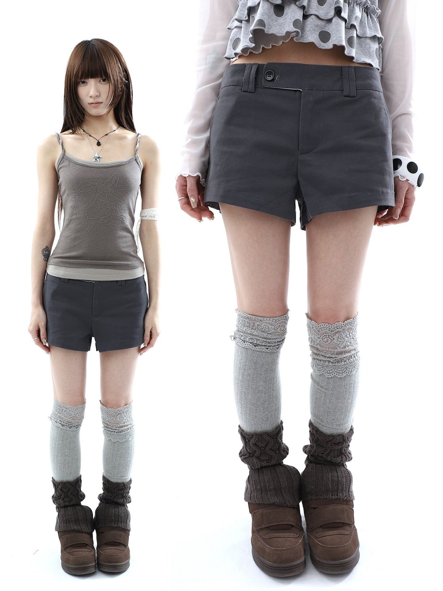ang_project_Deep_Gray_Single_Button_Slimming_Straight_Women&
