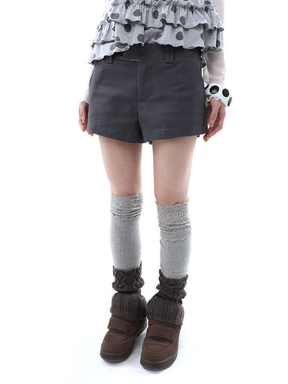 ang project Deep Gray Single Button Slimming Straight Women&