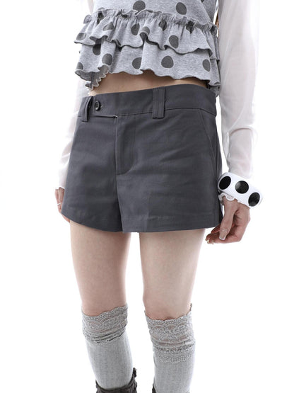 ang project Deep Gray Single Button Slimming Straight Women&