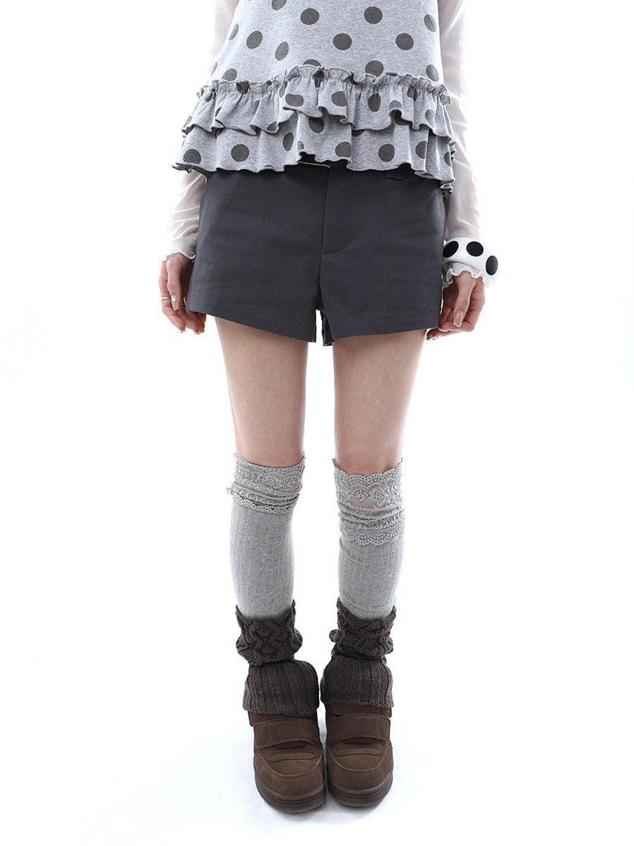 ang project Deep Gray Single Button Slimming Straight Women&