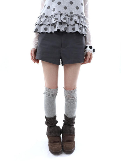 ang project Deep Gray Single Button Slimming Straight Women&