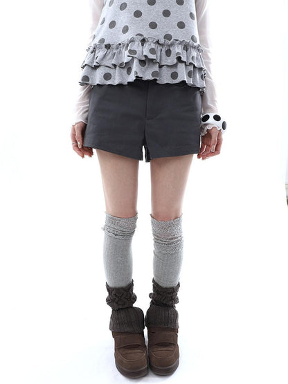 ang project Deep Gray Single Button Slimming Straight Women&