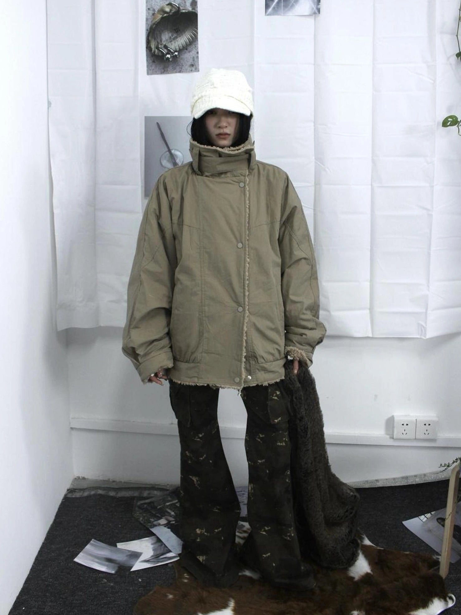 ang project Designer Fit Workwear Style Fleece Jacket Padded Jacket