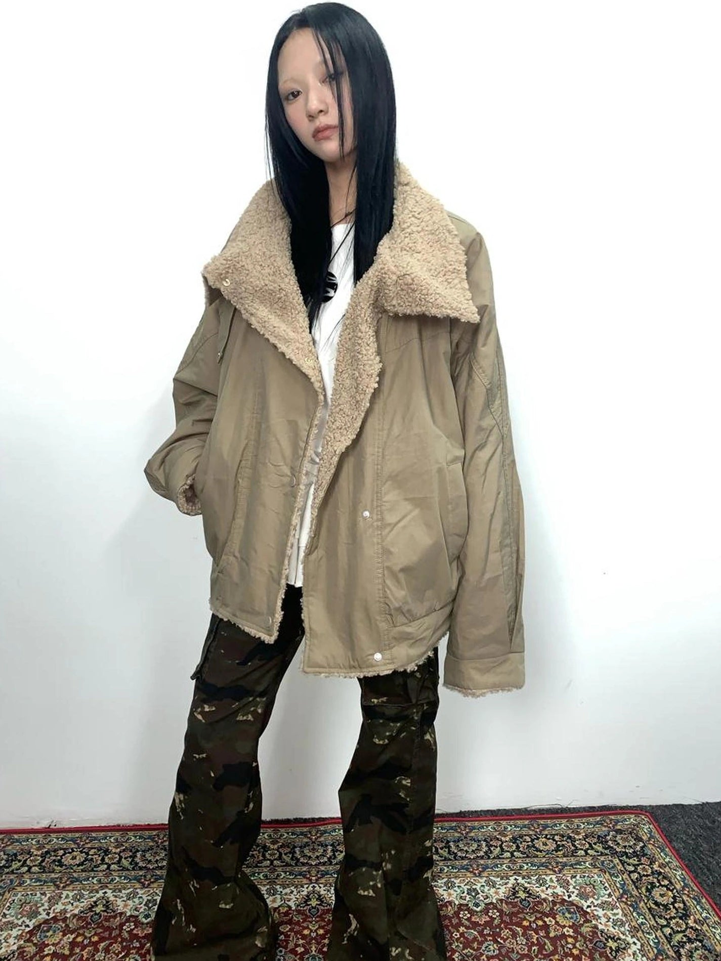 ang project Designer Fit Workwear Style Fleece Jacket Padded Jacket