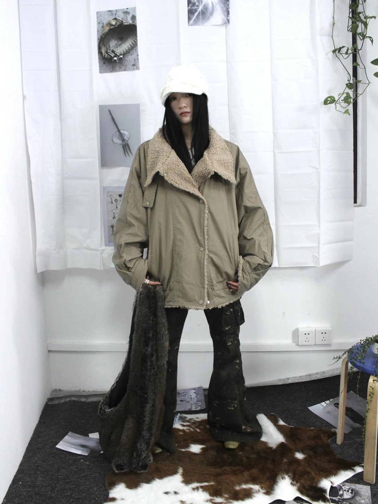 ang project Designer Fit Workwear Style Fleece Jacket Padded Jacket