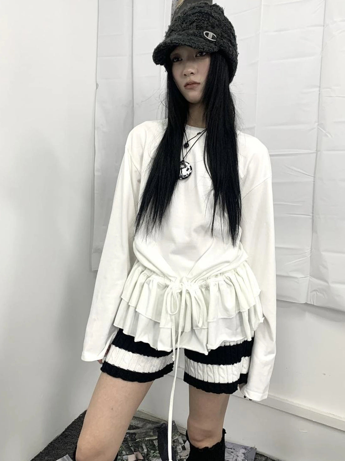 Detachable Faux Fur Collar Loose Thickened Jacket