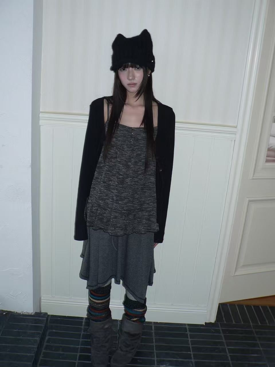 ang_project_Drawstring_Color_Block_Long_Sleeve_Women&