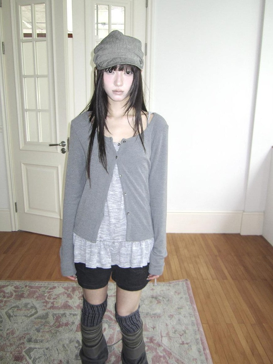ang project Drawstring Color Block Long Sleeve Women&