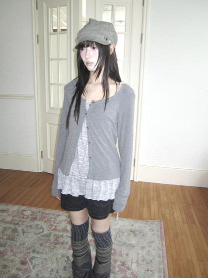 ang project Drawstring Color Block Long Sleeve Women&