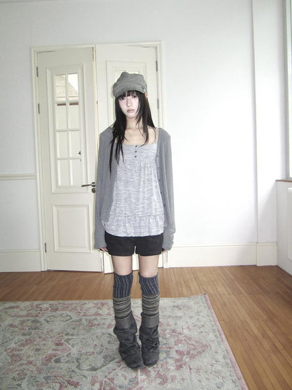 ang project Drawstring Color Block Long Sleeve Women&