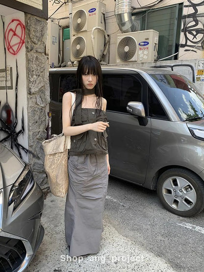 Duckpear Waist Skirt With Safety Shorts