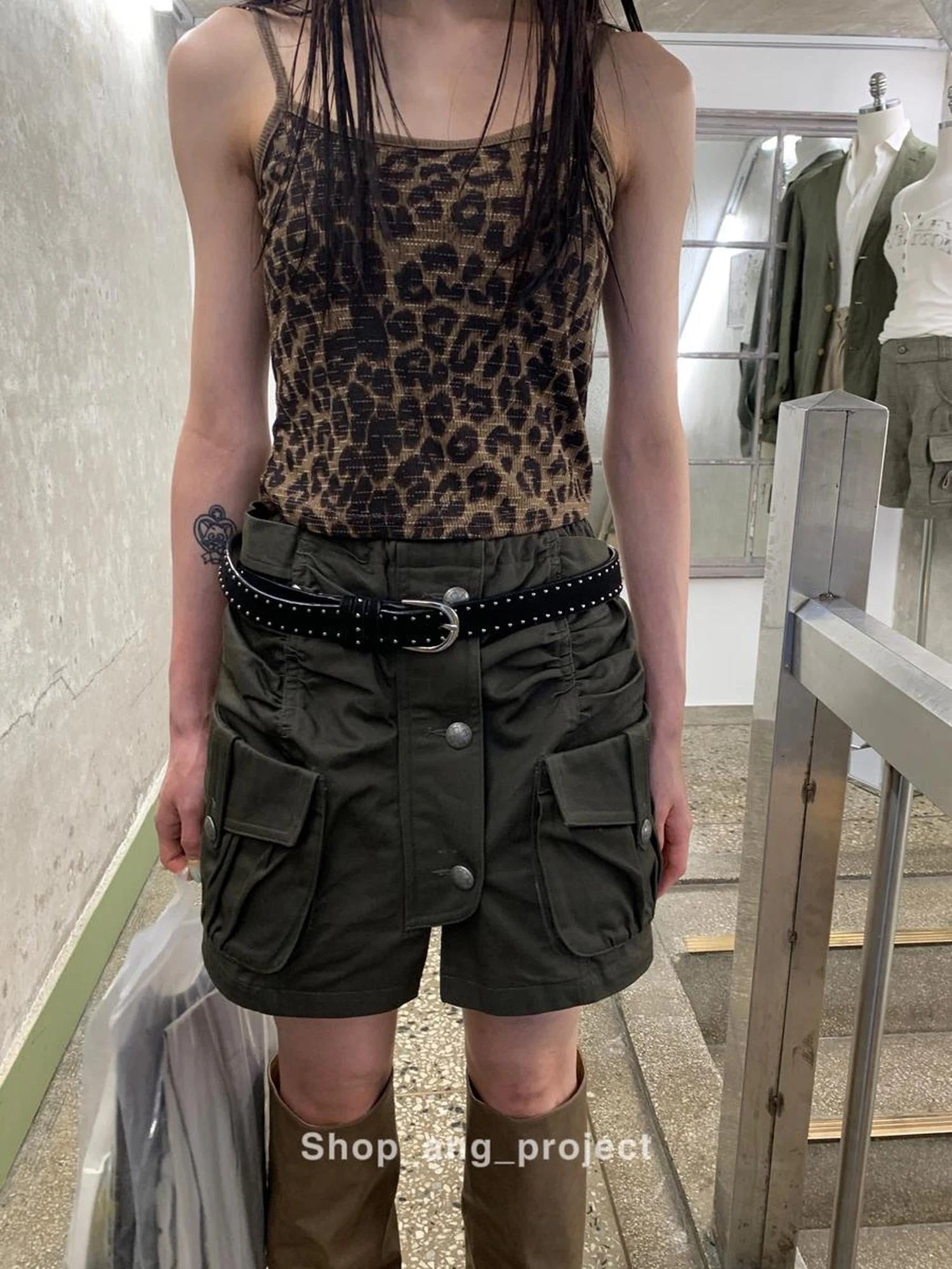 Duckpear Waist Skirt With Safety Shorts