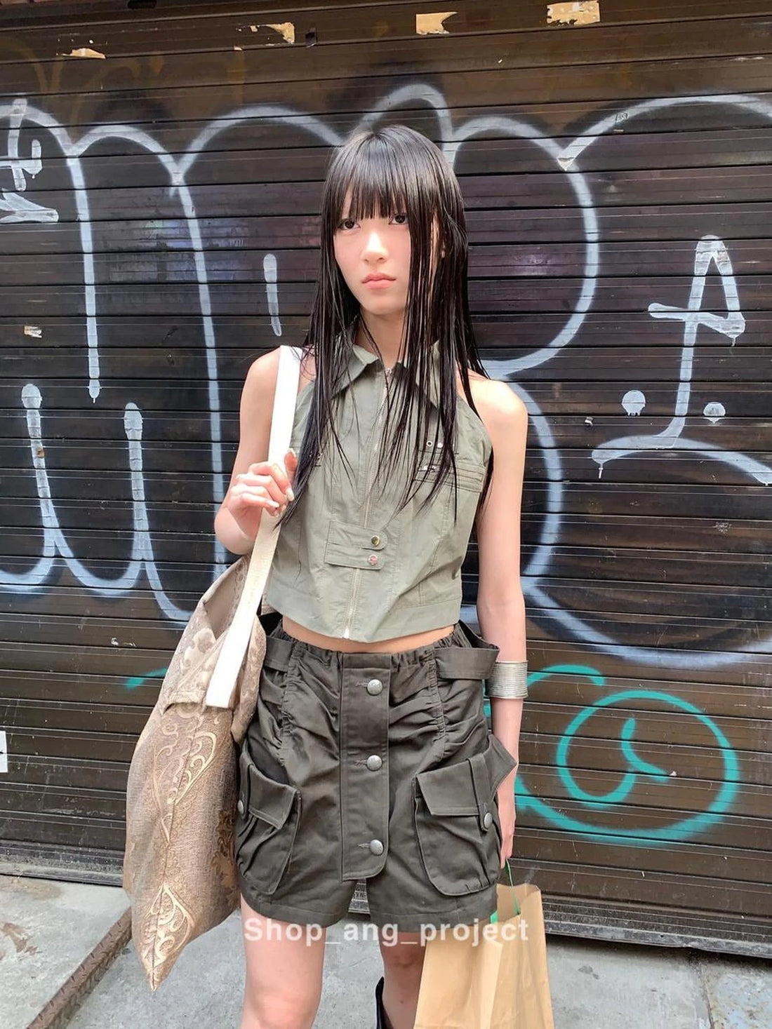 Duckpear Waist Skirt With Safety Shorts