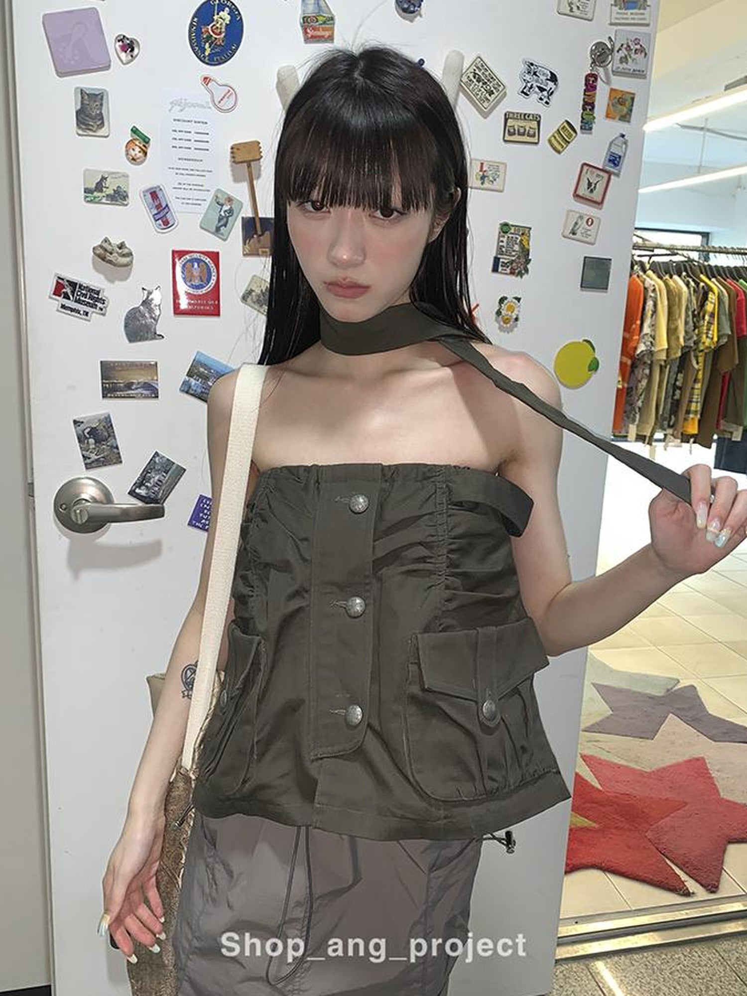 ang project Duckpear Waist Skirt With Safety Shorts
