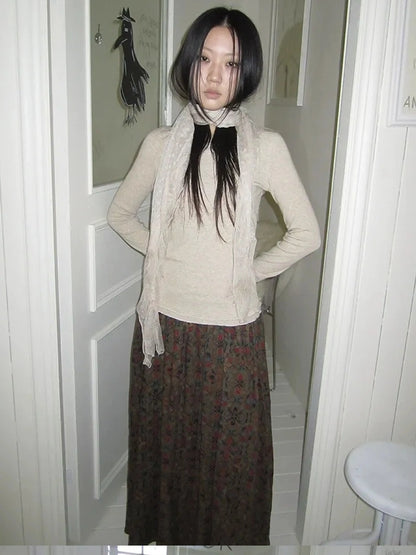 ang project Floral Lace Collar Ruffle Trim Blouse T-shirt