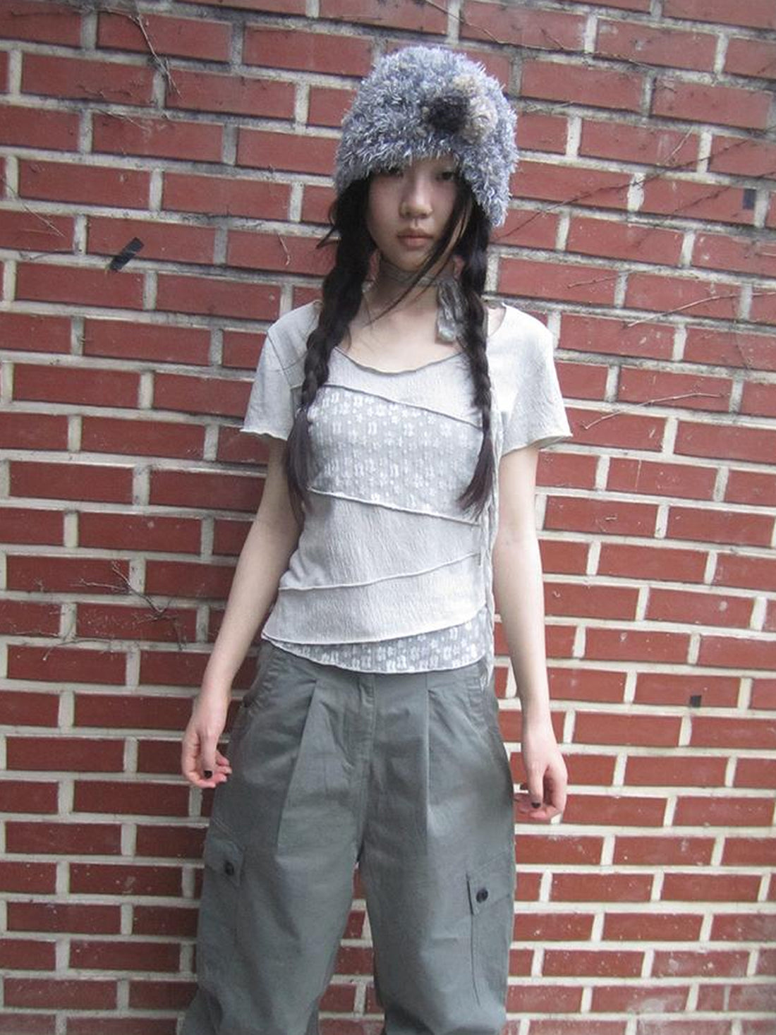Updateang project Floral Lace Trim Tee Lightweight Summer Top