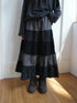 ang_project_Floral_Plaid_Patchwork_Elastic_Waist_A_Line_Women&