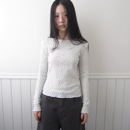 ang_project_Floral_Ruffle_Sleeve_Stretch_Top_MISSTT