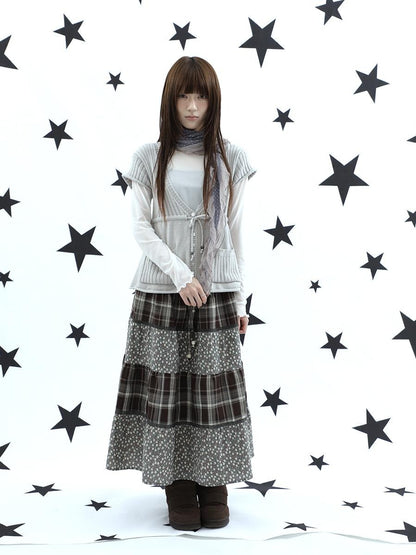 ang project Forest Floral Patchwork Plaid Applique Print Women&