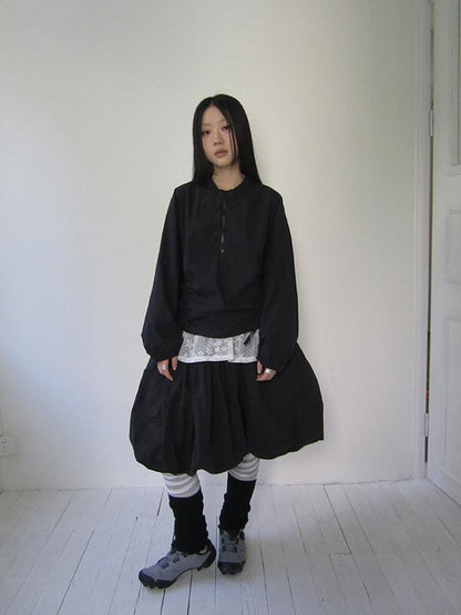 ang project Functional Minimalist Drawstring Short Crop Top