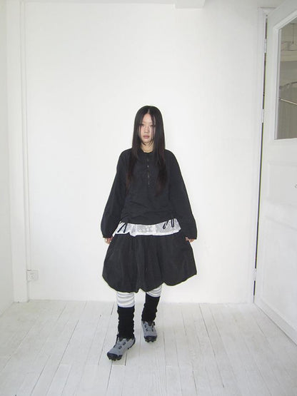 ang project Functional Minimalist Drawstring Short Crop Top