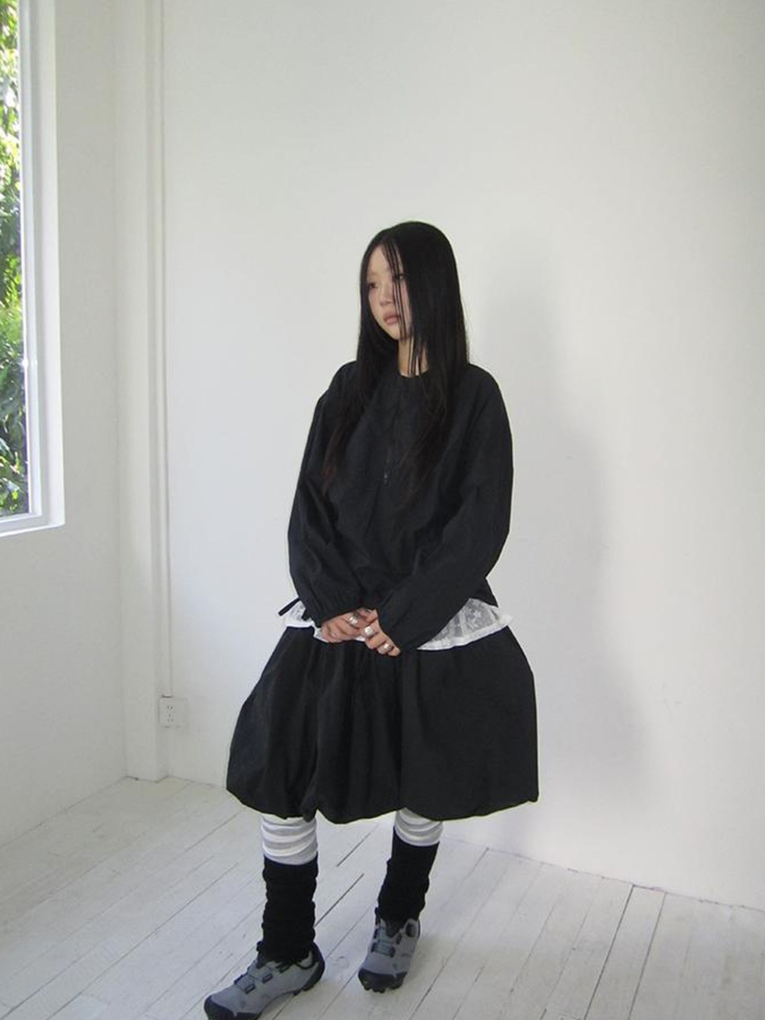 ang project Functional Minimalist Drawstring Short Crop Top