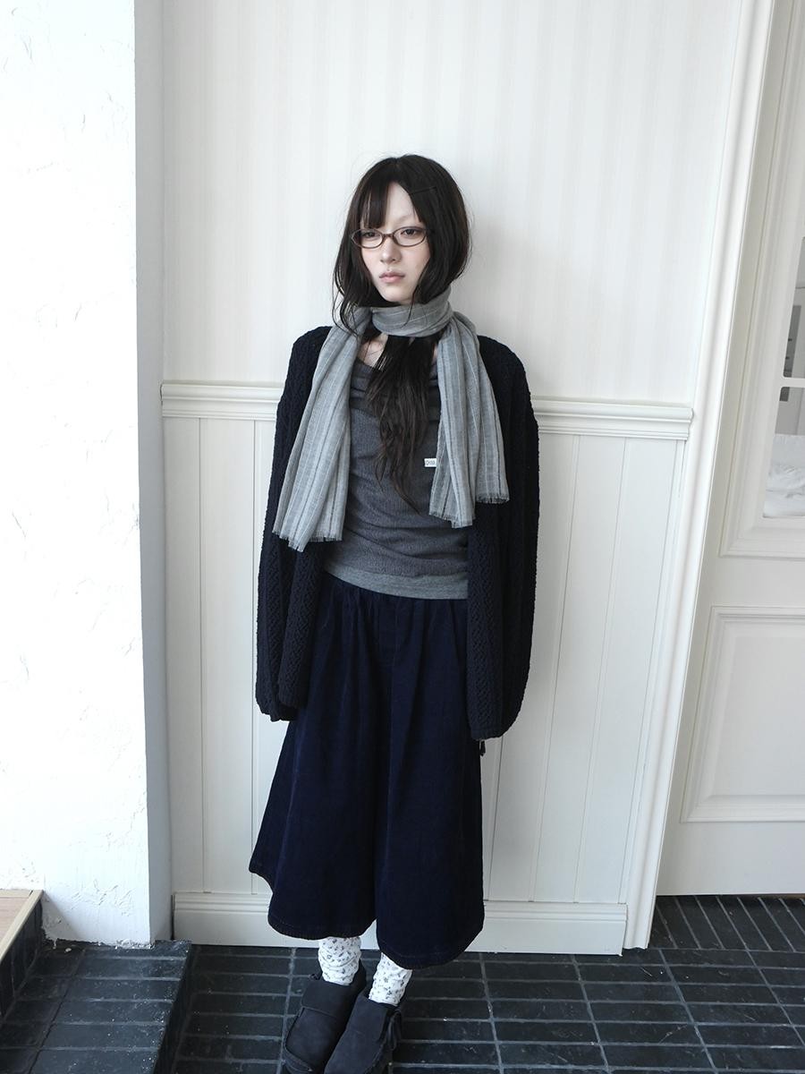 ang project Hollow Out Loose Fit V-neck Knit Women&