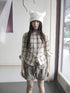 ang_project_Khaki_Plaid_Turn_Down_Collar_Cinched_Waist_Women&