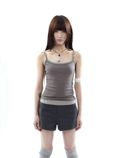 ang_project_Knot_Floral_Rhinestone_Faux_Two_Piece_Colorblock_Women&