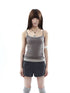 ang_project_Knot_Floral_Rhinestone_Faux_Two_Piece_Colorblock_Women&