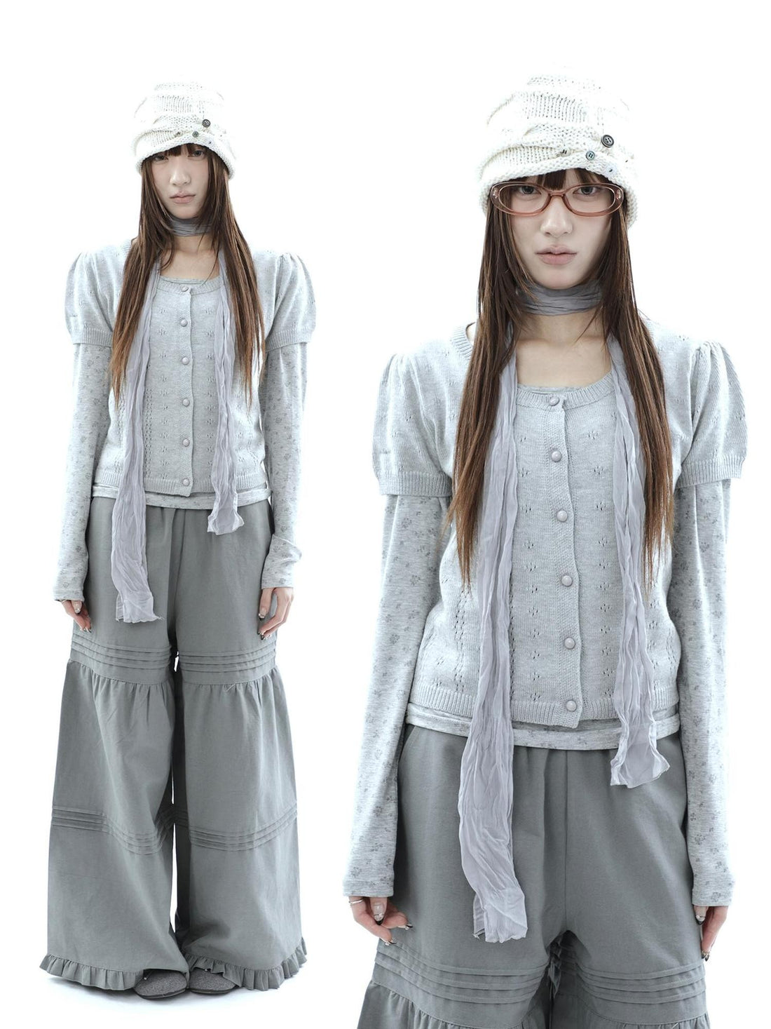 ang project Korean Crochet Openwork Round Neck Women&