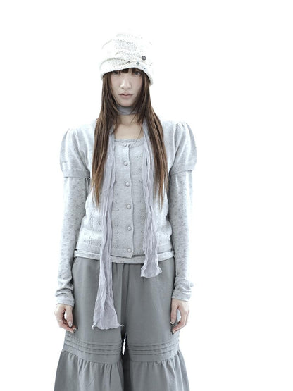 ang project Korean Crochet Openwork Round Neck Women&