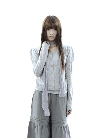 ang project Korean Crochet Openwork Round Neck Women&