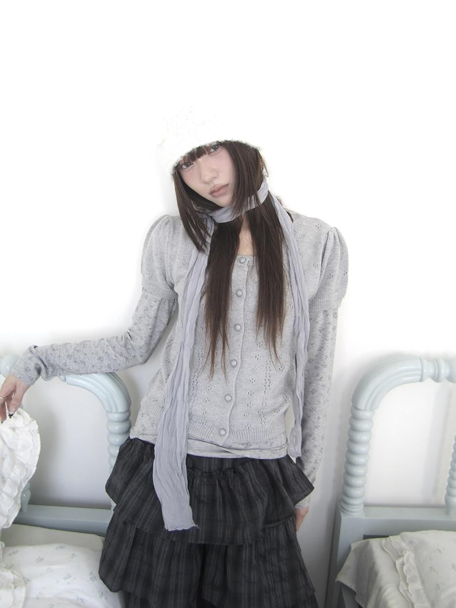 ang project Korean Crochet Openwork Round Neck Women&