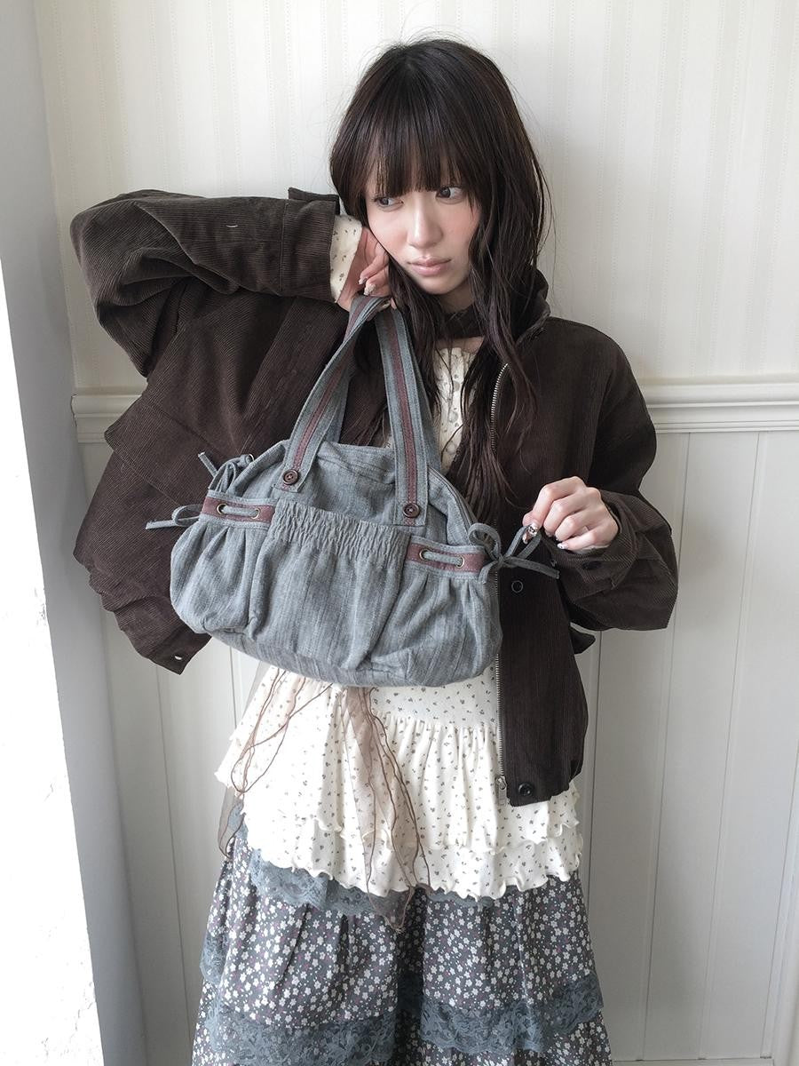 ang project Korean Retro Color Block Ruched Women&