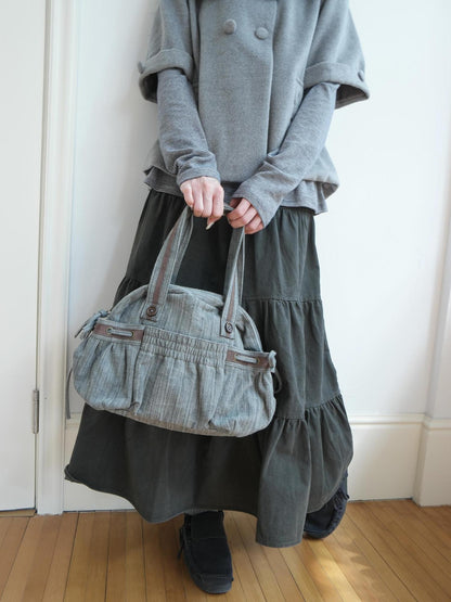 ang project Korean Retro Color Block Ruched Women&