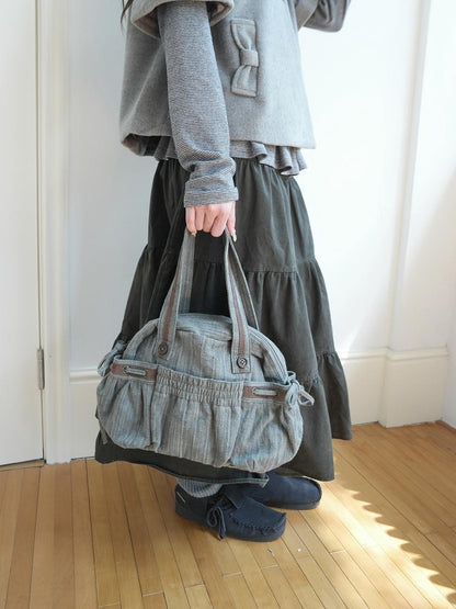 ang project Korean Retro Color Block Ruched Women&