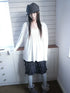 ang_project_Korean_Ruched_U_Neck_Halter_Tie_Loose_Fit_Women&