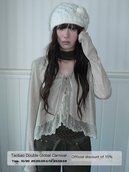 ang_project_Lace_Panel_Tie_Front_Floral_Cami_Long_Sleeve_Two_Piece_Women&