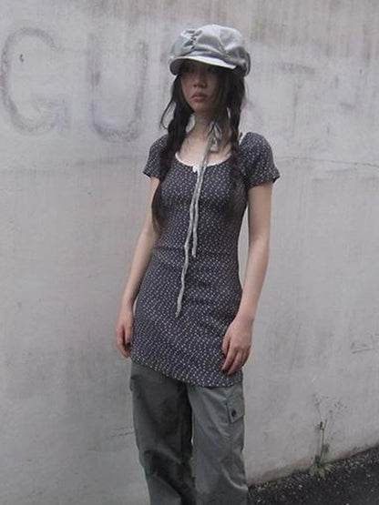 Layered Floral Print T Shirt With Nature Inspired Sleeves
