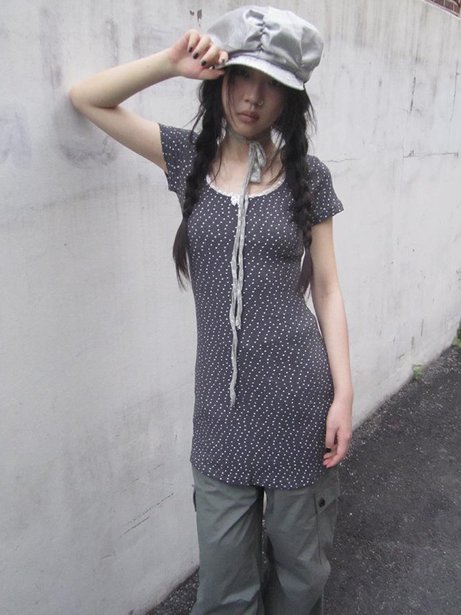 Updateang project Layered Floral Print T Shirt With Nature Inspired Sleeves