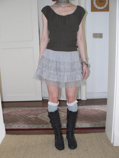 ang_project_Light_Gray_Lace_Mesh_Cutout_Spliced_Tiered_Women&