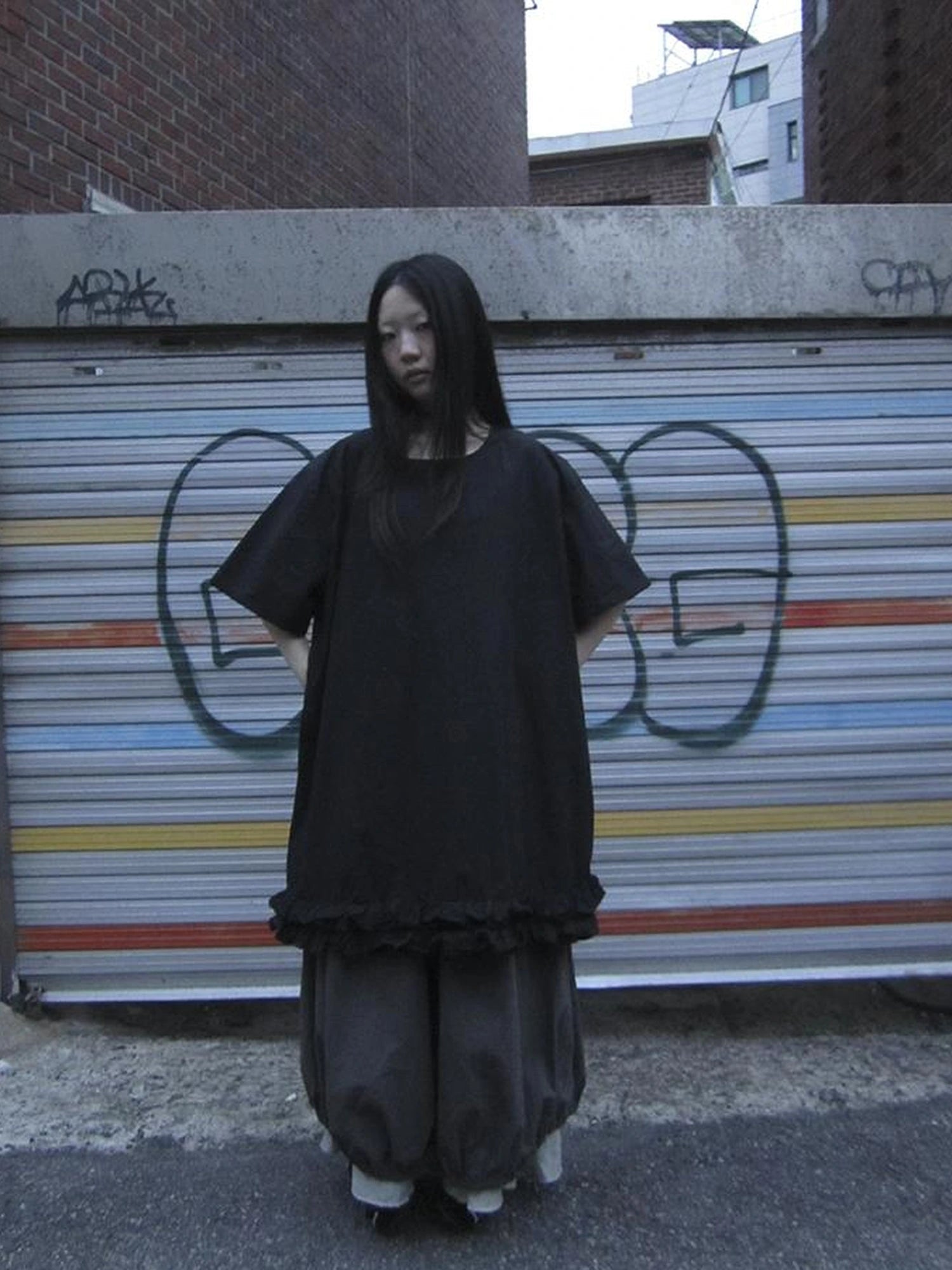 Loose Floral Lace Trim Summer Dress