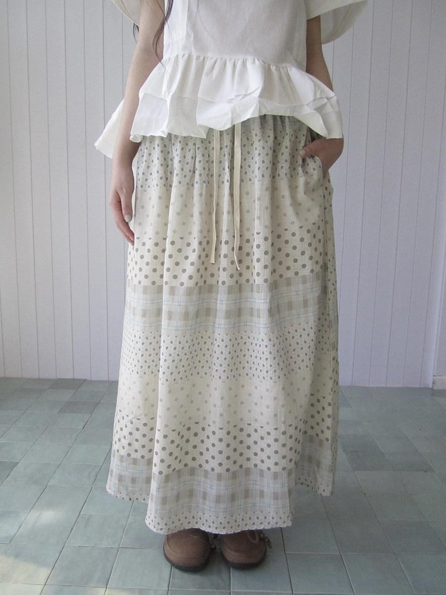 ang project Patchwork Polka Dot Floral Check Women&