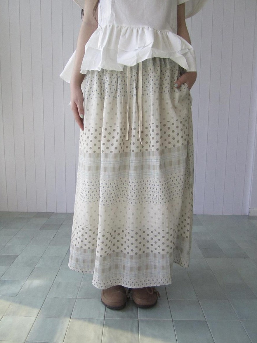 ang project Patchwork Polka Dot Floral Check Women&