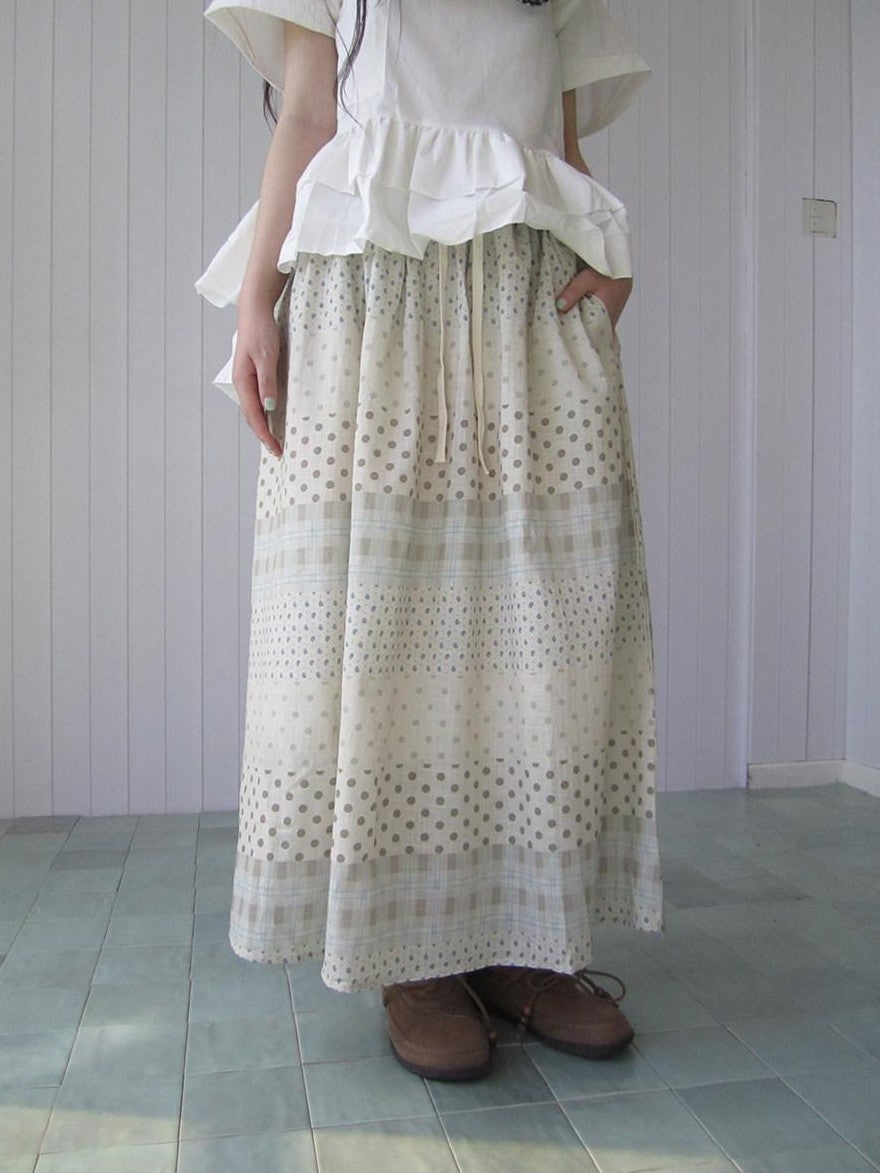 ang project Patchwork Polka Dot Floral Check Women&