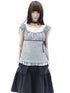 ang_project_Plaid_Lace_Spliced_Bow_Tie_Square_Neck_Women&