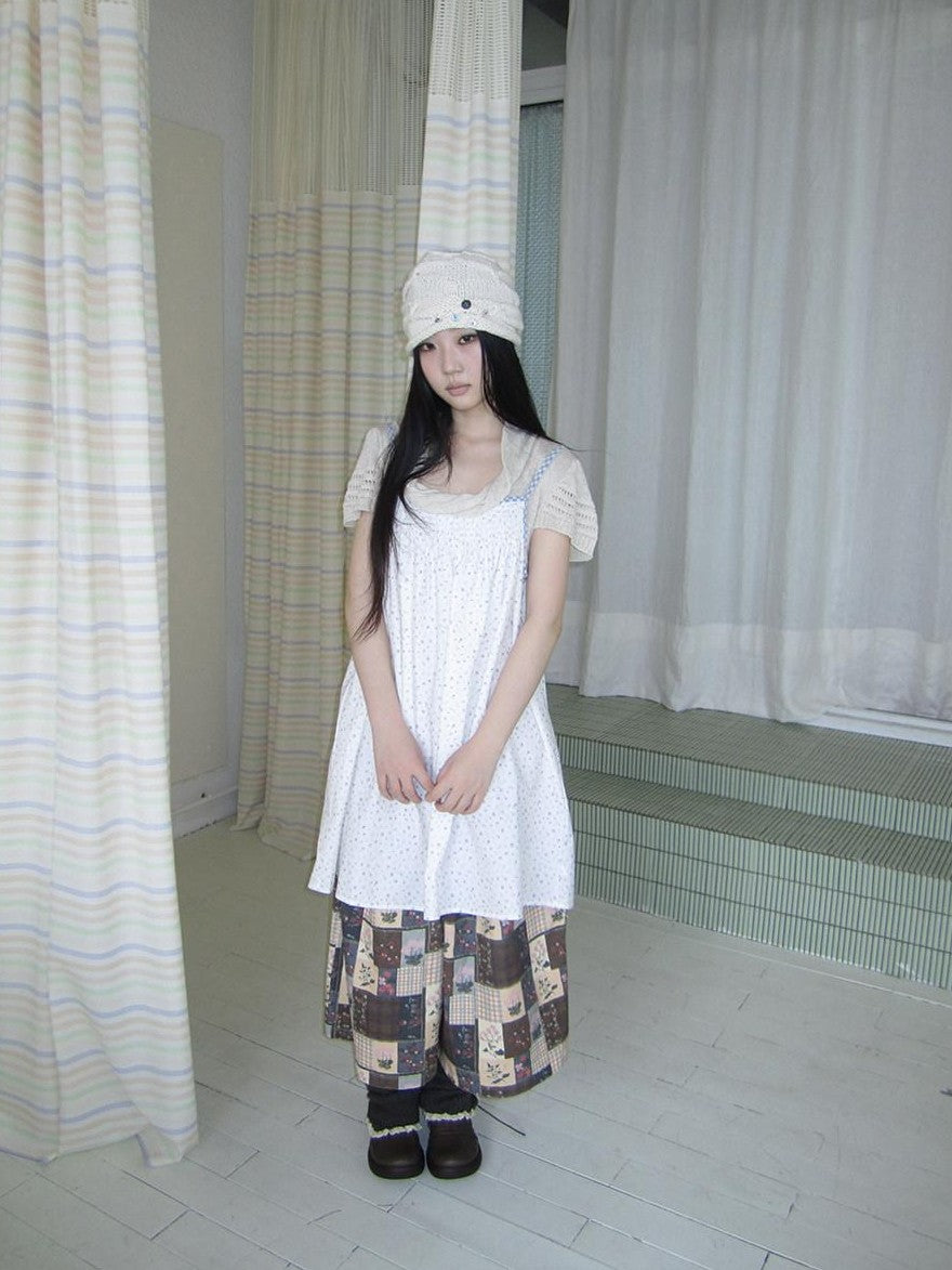 ang project Plaid Patchwork Floral Layered Loose Women&