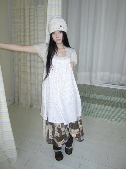 ang project Plaid Patchwork Floral Layered Loose Women&
