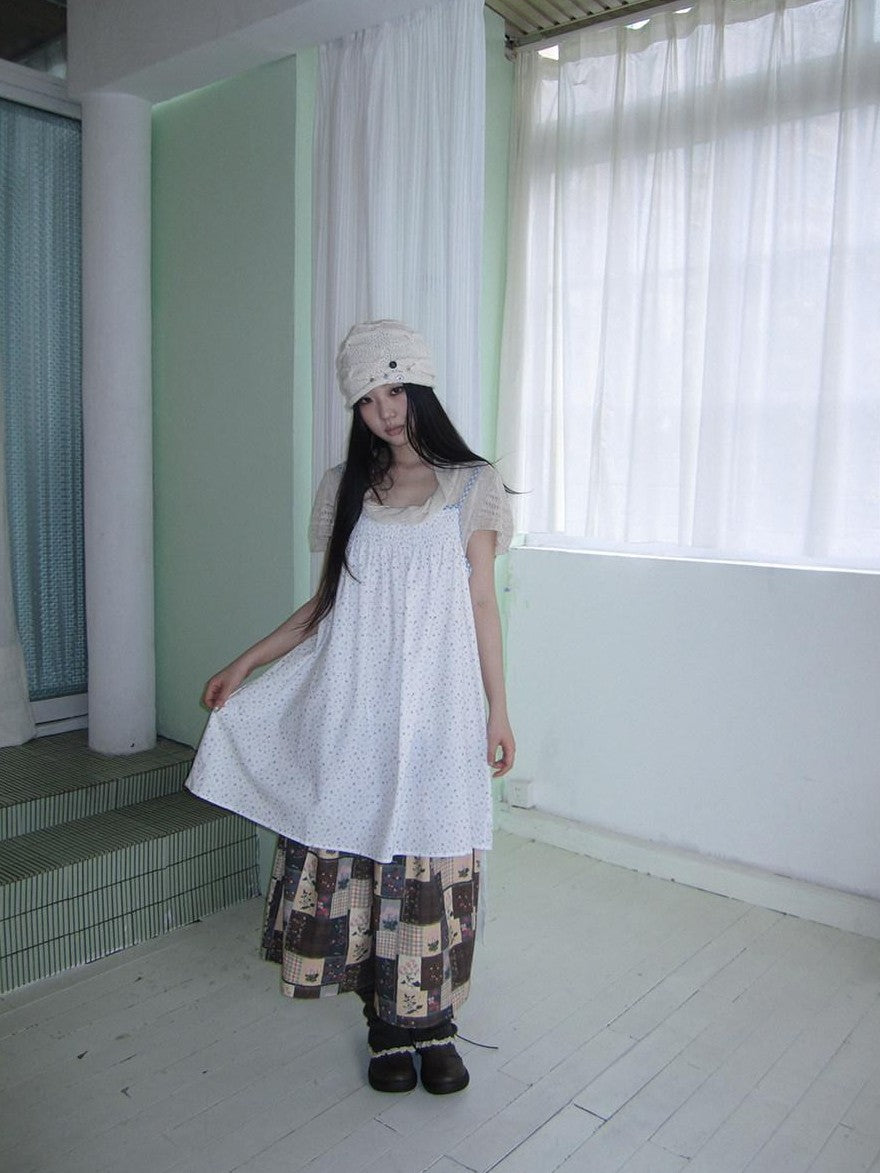 ang project Plaid Patchwork Floral Layered Loose Women&